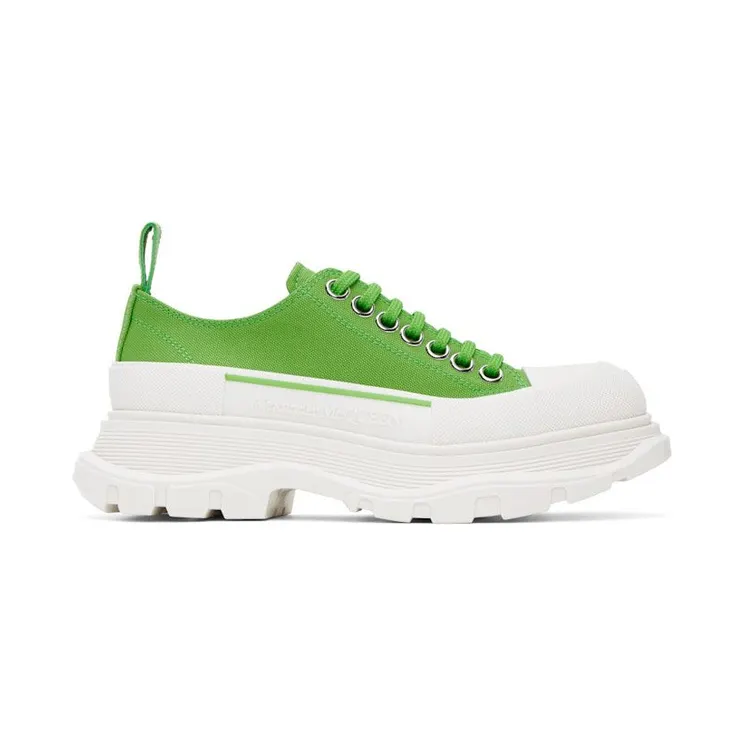 Alexander McQueen Tread Slick Low Lace Up Acid Green (697072W4UW23189)