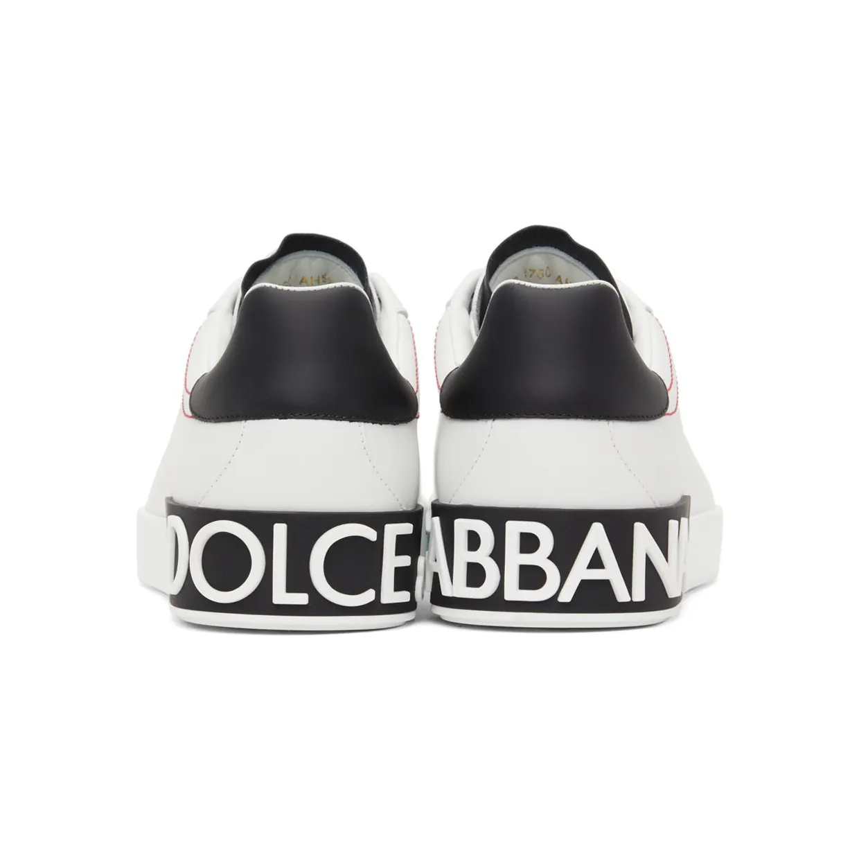 Dolce & Gabbana White & Red Portofino Sneakers (CS1760 AH526) (4)