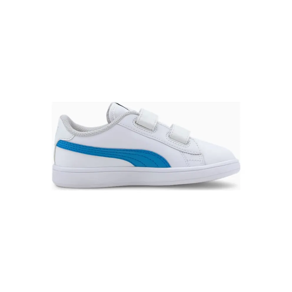 Puma Smash v2 Leder Kinder Weiß (365173-21)