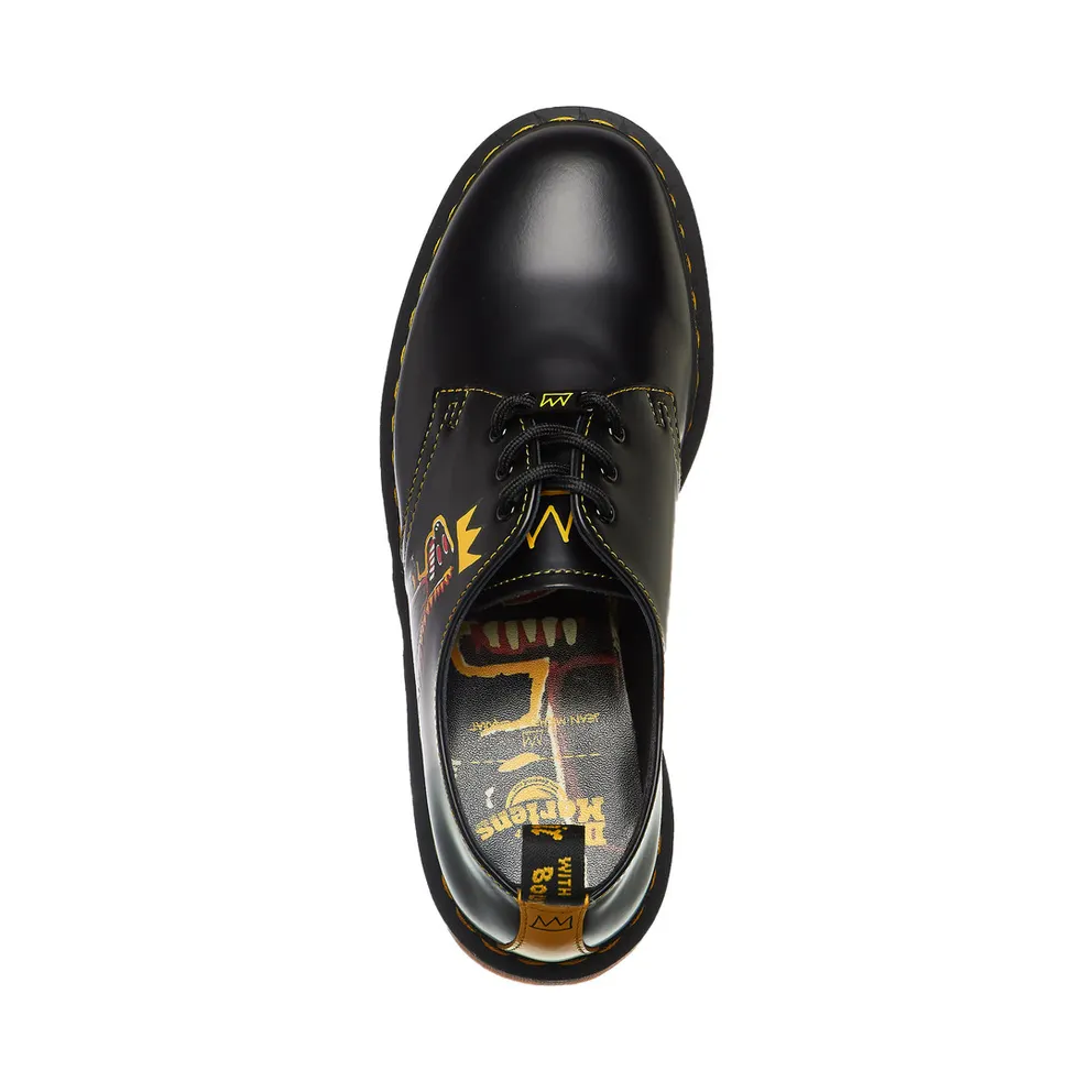 Dr. Martens 1461 Basquiat Backhand & Black Smooth & Yellow Smooth (27186001)