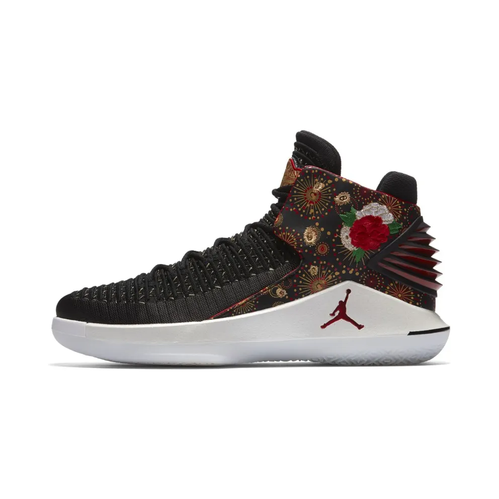Jordan XXXII Chinese New Year (2018) Black/University Red-White-Metallic Gold (AJ6331-042)