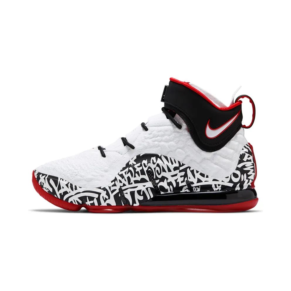LeBron 17″Graffiti”Basketballschuh – Weiß Weiß (CT6047-100)