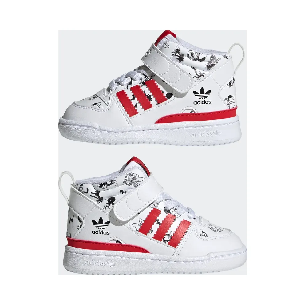adidas Disney Forum Mid 360 Cloud White / Vivid Red / Cloud White (GX0839)