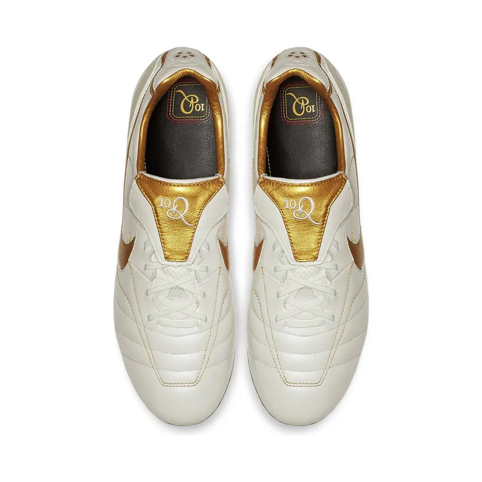 Nike Legend 7 Elite 10R FG Ronaldinho Metallic Summit White/Metallic Gold Coin (BV5747-107)