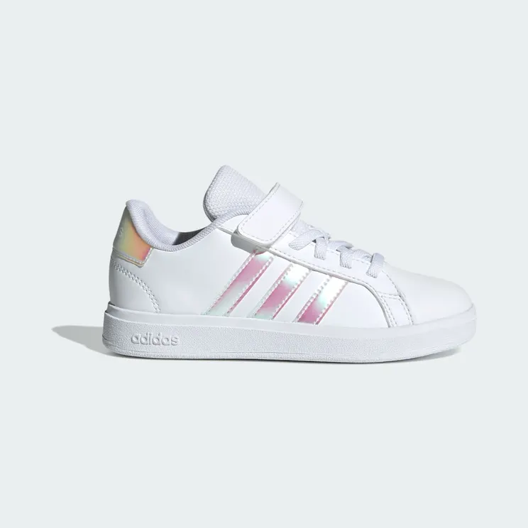 Adidas Grand Court 2.0 “Cloud White / Iridescent / Cloud White” (IE3851)