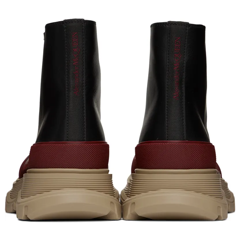 Alexander McQueen Black Tread Slick High Sneakers (705661WHZ6H) (2)