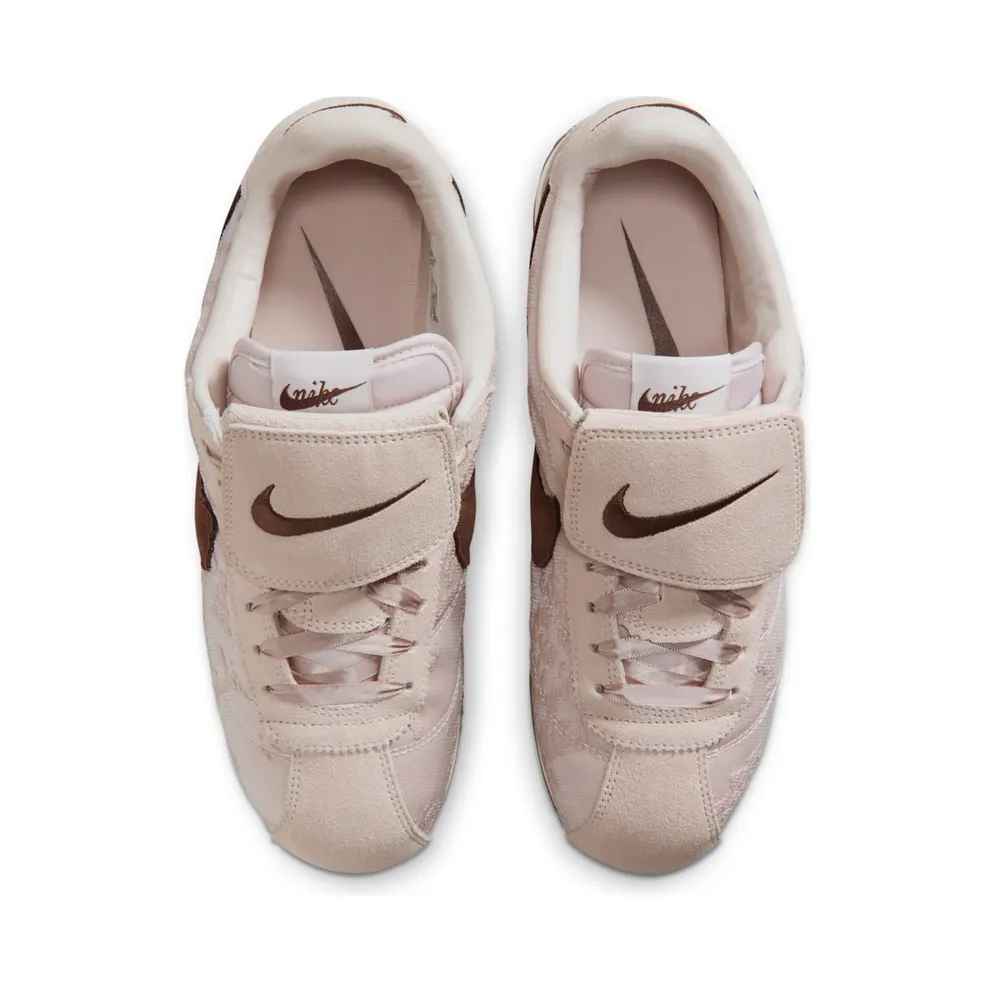 Nike Cortez TXT Pink “Silt Red / Phantom / Light Chocolate” (IQ3624-667)