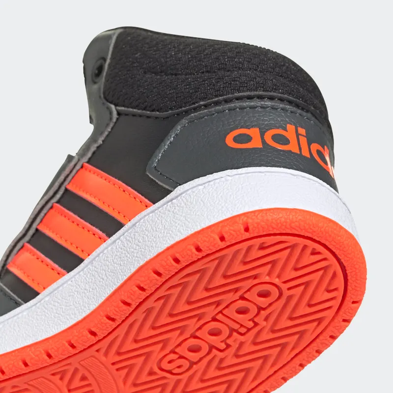 adidas Hoops 2.0 Mid Core Black / Solar Red / Grey Six (GZ7780)