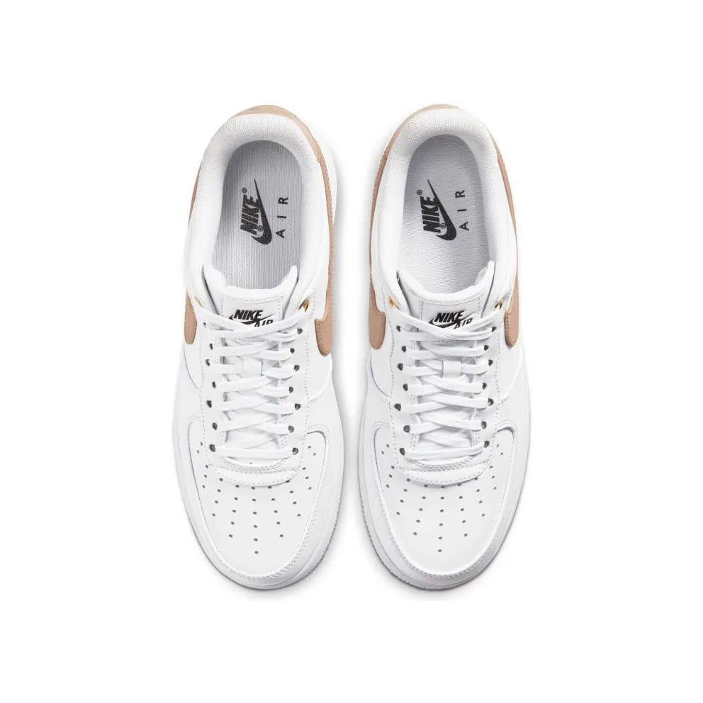 Nike Air Force 1 Low White Vachetta Tan White/Black-Metallic Gold-Vachetta Tan (CU6675-100)