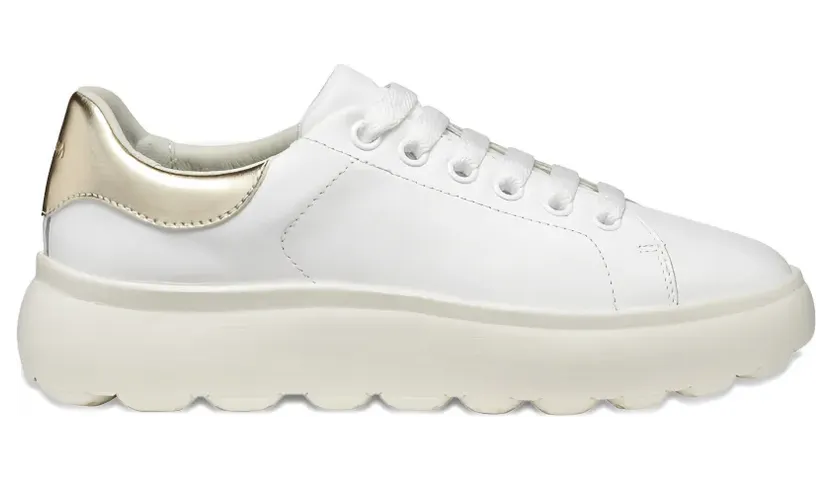 Geox Spherica Ecub-4.1 Sneakers mit Schnürung – Weiß (D45TCD085BNQ)