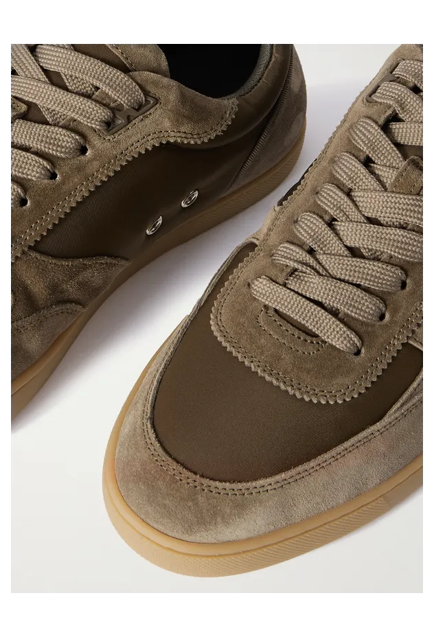 Christian Louboutin Tutti Rui Suede and Shell Sneakers Brown (3250271) (5)