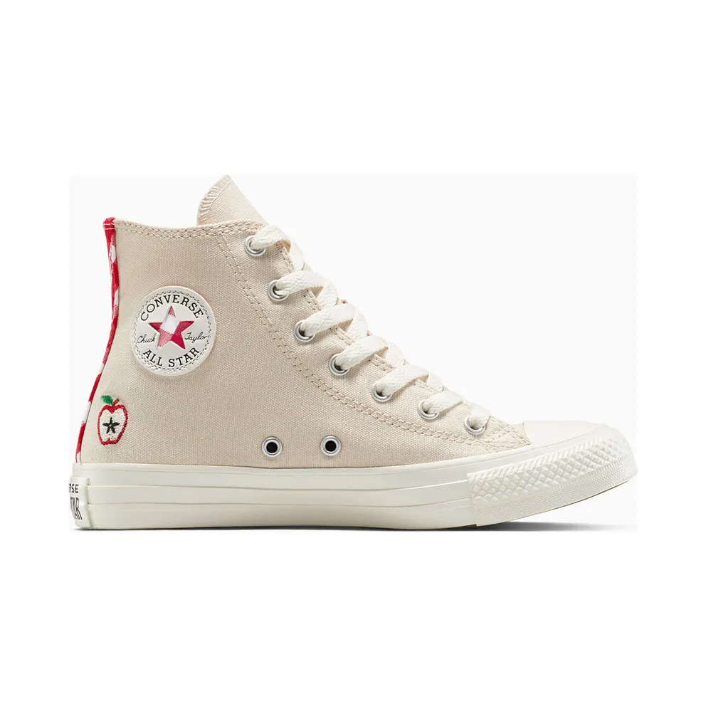 Converse Chuck Taylor All Star Checkered Accents Light Dune/Egret/Red (A13176C)