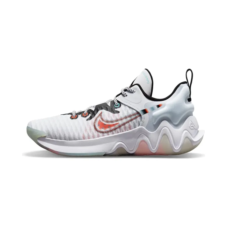 Nike Giannis Immortality “White / Black / Turquoise Blue / Clear” (DH4470-100)