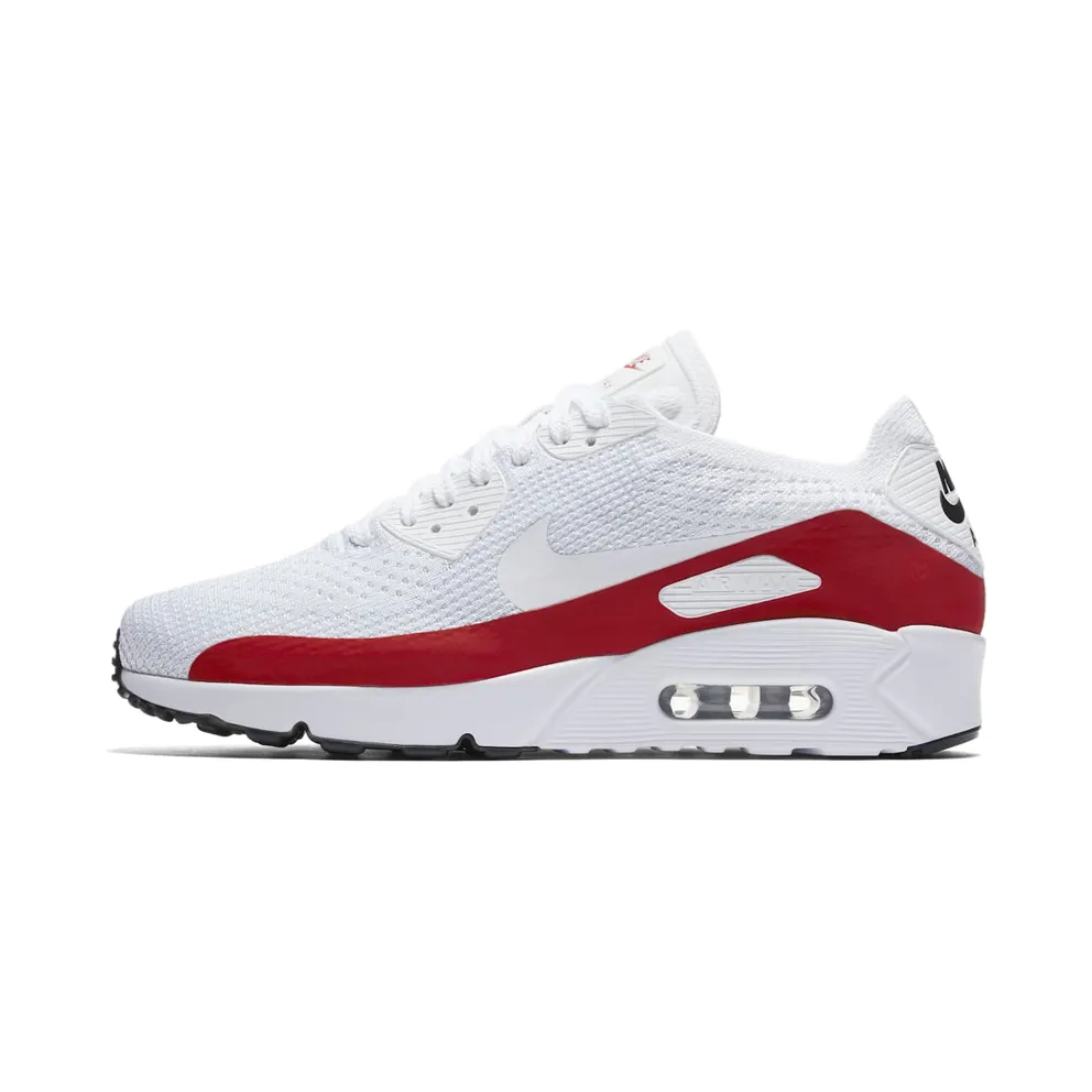 Nike Air Max 90 Ultra 2.0 Flyknit White Red (875943-102)