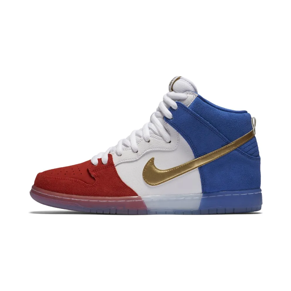 Nike SB Dunk High Tricolor (USA) Challenge Red/Game Royal-White (313171-674)