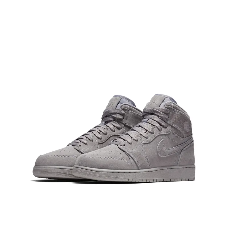 Jordan 1 Retro High Grey Suede (GS) Wolf Grey/Wolf Grey (705300-031)