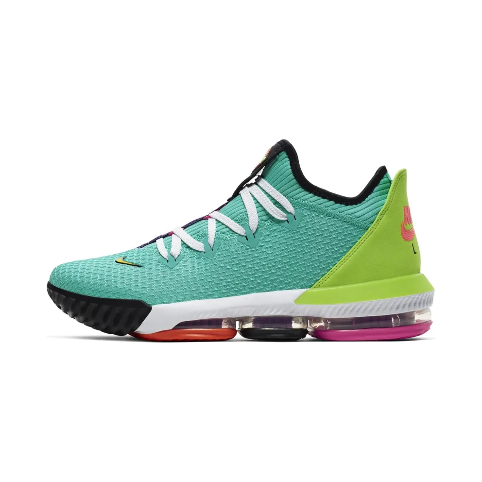 Nike LeBron 16 Low Air Max Trainer 2 Hyper Jade/Total Orange-Electric Green-Black (CI2668-301)