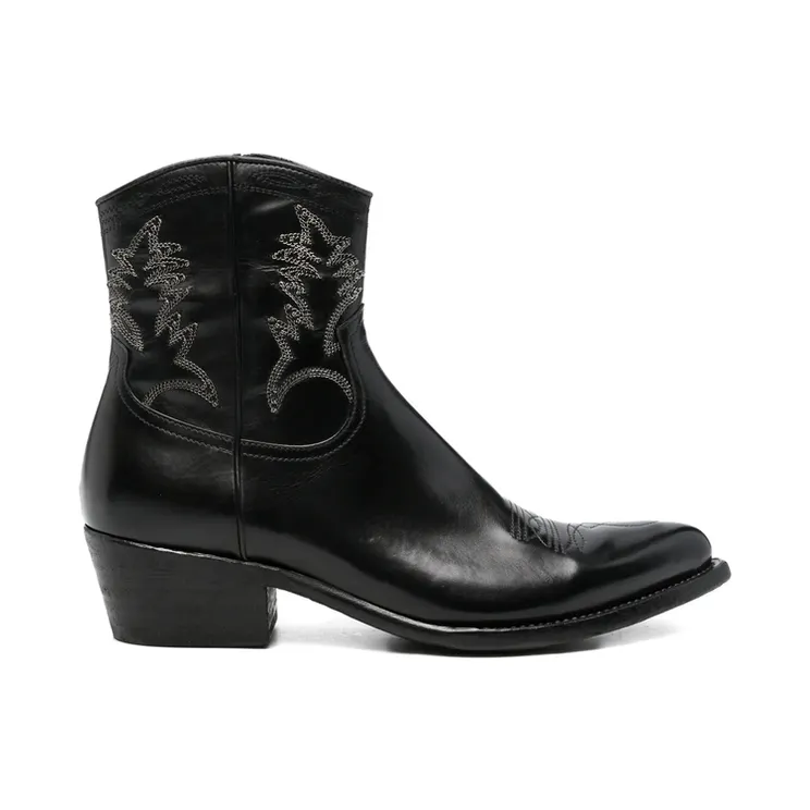Eraldo Western-style Embroidered “Black” (Sup/U Black) (SUPUNERO)