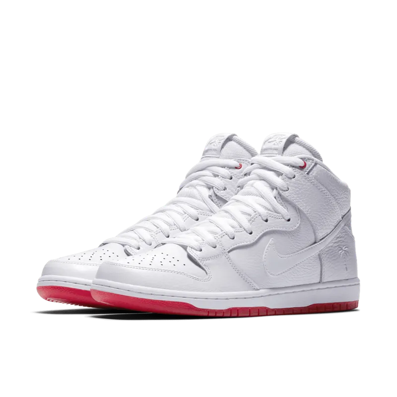 Nike SB Dunk High Kevin Bradley White/White-University Red (AH9613-116)