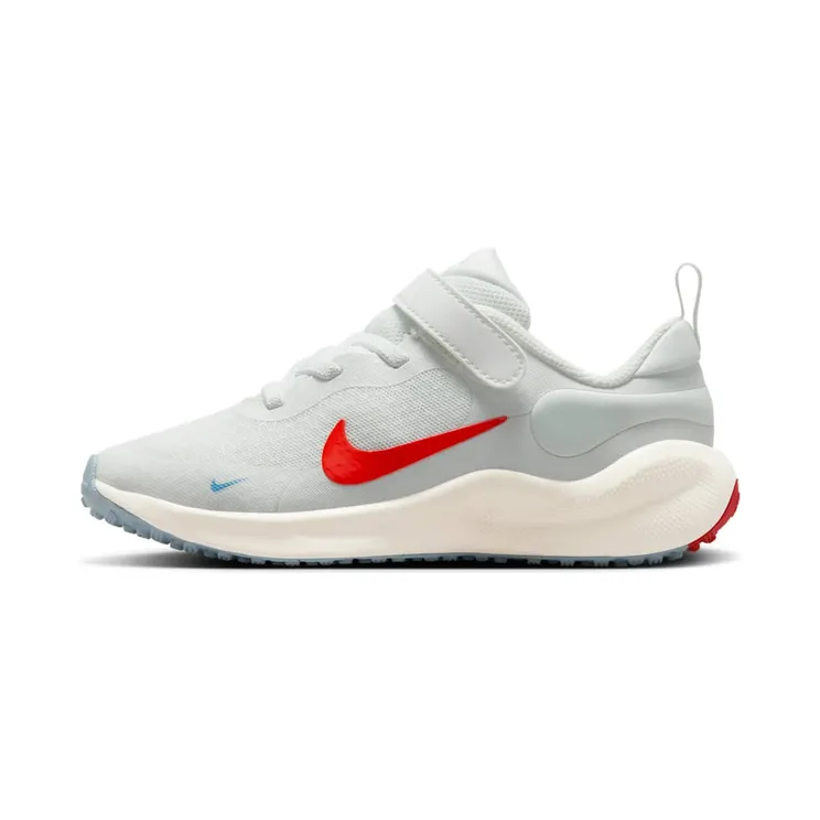 Nike Revolution 7 “Summit White / Sail / Psychic Blue / Picante Red” (FB7690-104)
