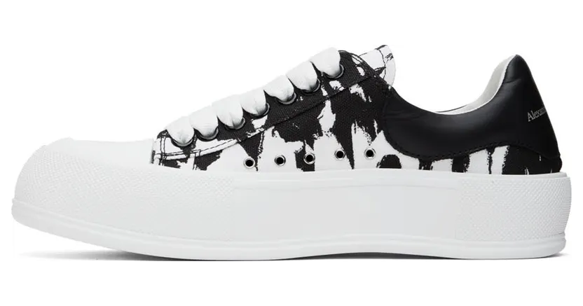 Alexander McQueen White Deck Plimsoll Sneakers (705199W4TG7) (3)