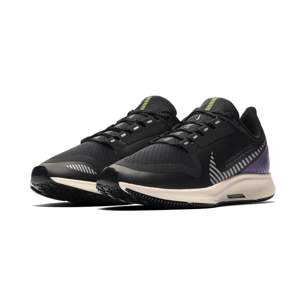 Nike Air Zoom Pegasus 36 Shield “Black / Desert Sand / Voltage Purple / Silver” (AQ8006-002)