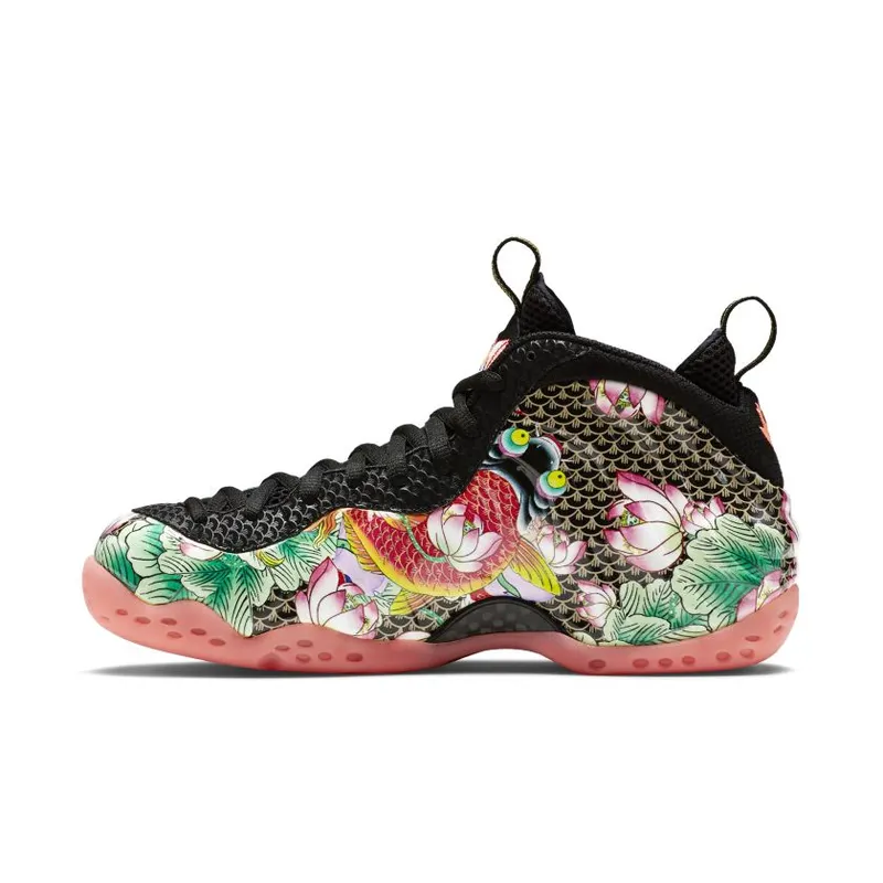 Nike Air Foamposite One Tianjin Black/Black-Lava Glow-Lakeside (744307-001)