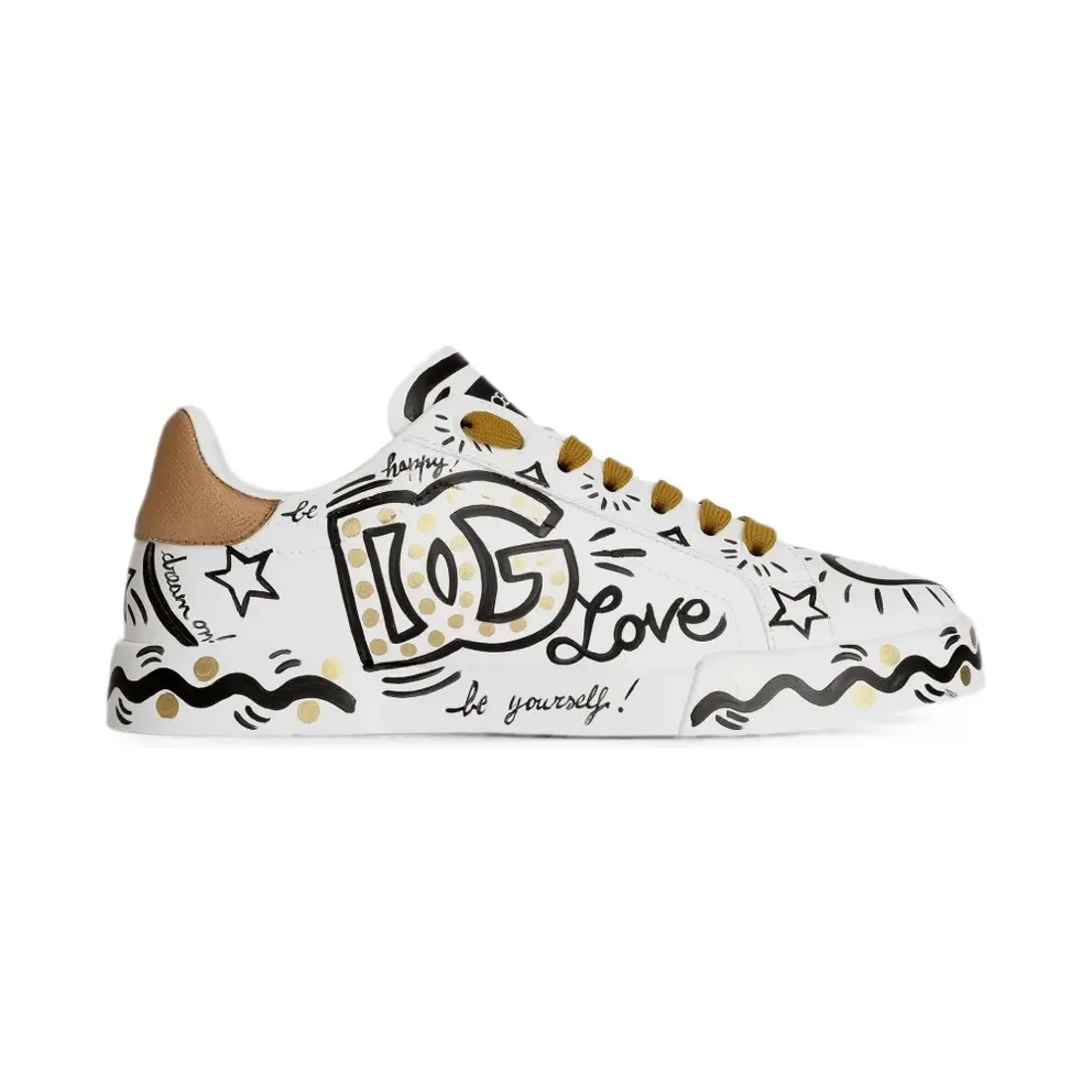 Dolce & Gabbana Portofino aus Kalbsleder – White (CK2464A3L79)