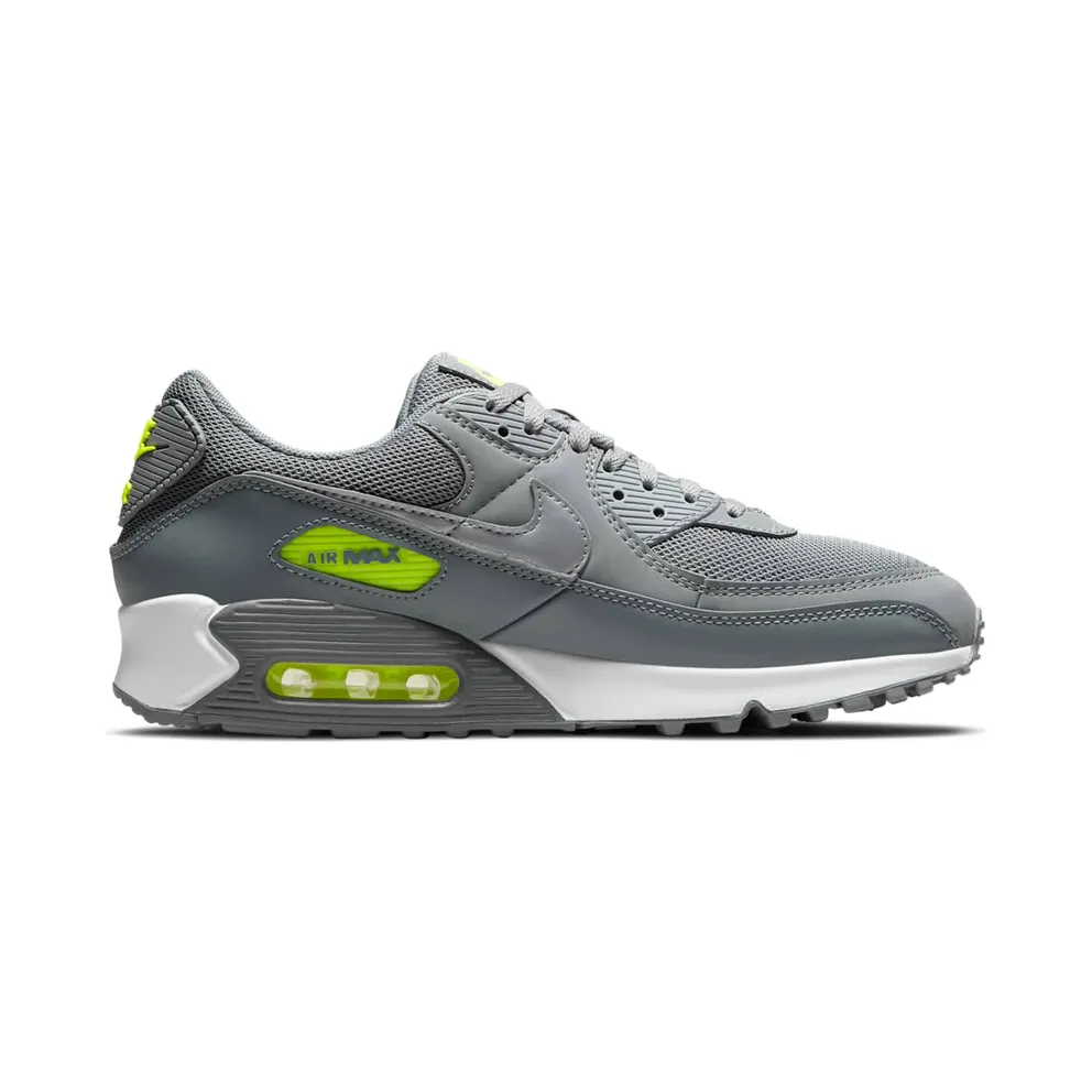 Nike Air Max 90 “Smoke Grey / Volt / White / Reflect Silver” (DJ6881-002)