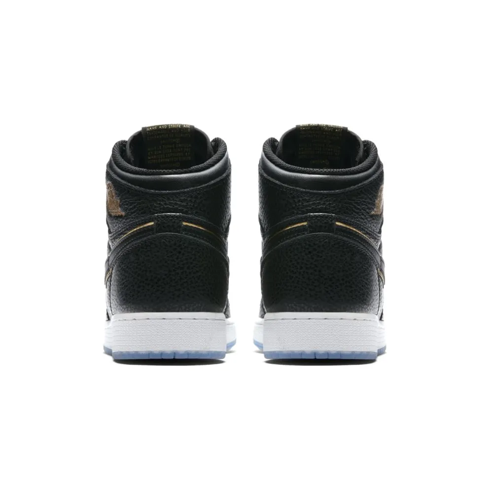 Jordan 1 Retro High City of Flight (GS) Black/Metallic Gold-Summit White (575441-031)