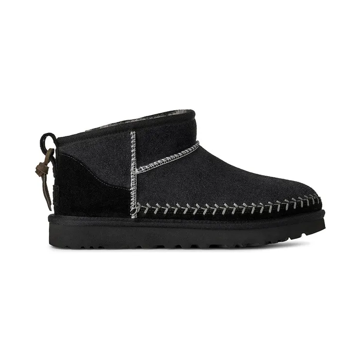 UGG Classic Ultra Mini Biarritz Boot Black (1171538-BLK)