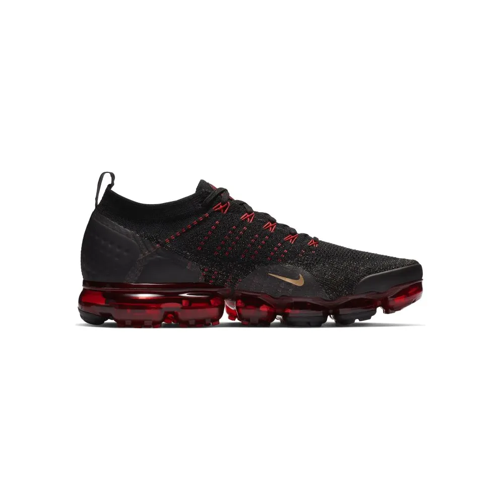 Nike Air VaporMax Flyknit 2 Chinese New Year (2019) Black/Metallic Gold-University Red (BQ7036-001)