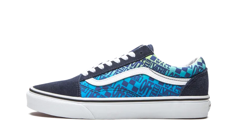 Vans Old Skool “Off the Wall Logos – Blue” (VN0A4U3B2PA)