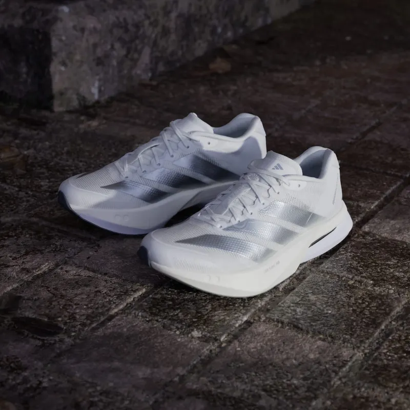 adidas Adizero Boston 13 Cloud White Matte Silver Dash Grey (JS4948)