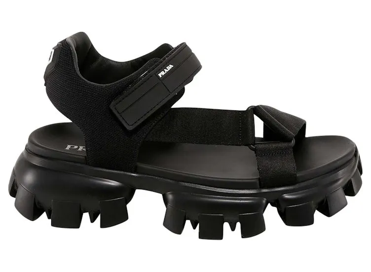 Prada Cloudbust Thunder Sandal Black Nylon (2X3056_3L74_F0002)