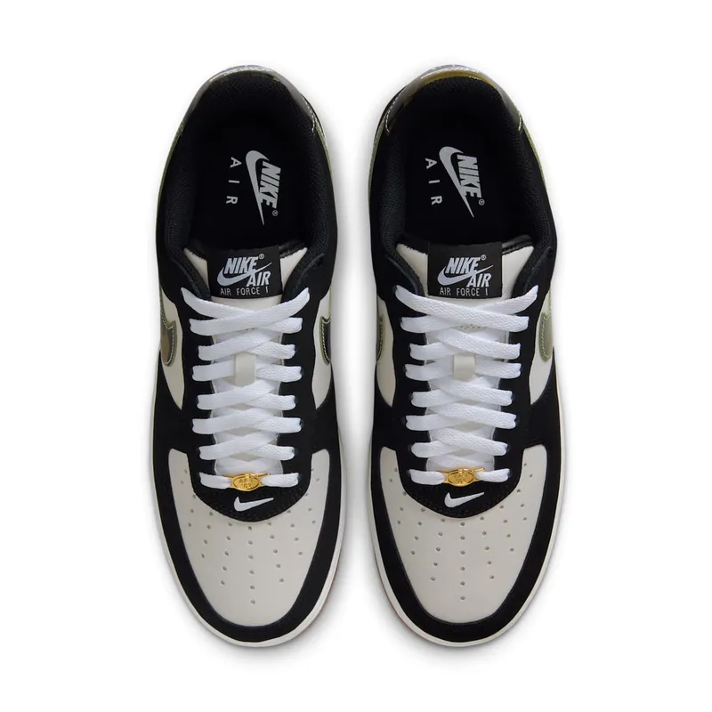 Nike Air Force 1 Low ’07 LV8 “Black Patent Camo Swoosh” (HQ1967-100)