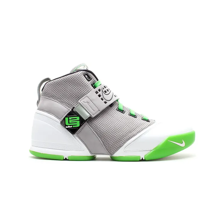 Nike Zoom LeBron 5 ‘Dunkman’ Mdm Grey/Mdm Gry-Mn Grn-White (317253-002)