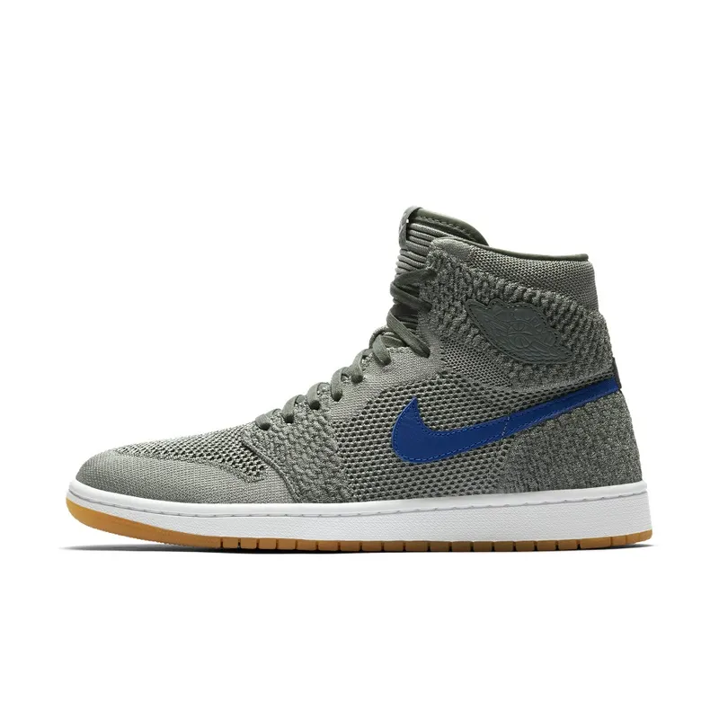 Jordan 1 Retro High Flyknit Clay Green Clay Green/White-Hyper Cobalt-Gum Yellow (919704-333)
