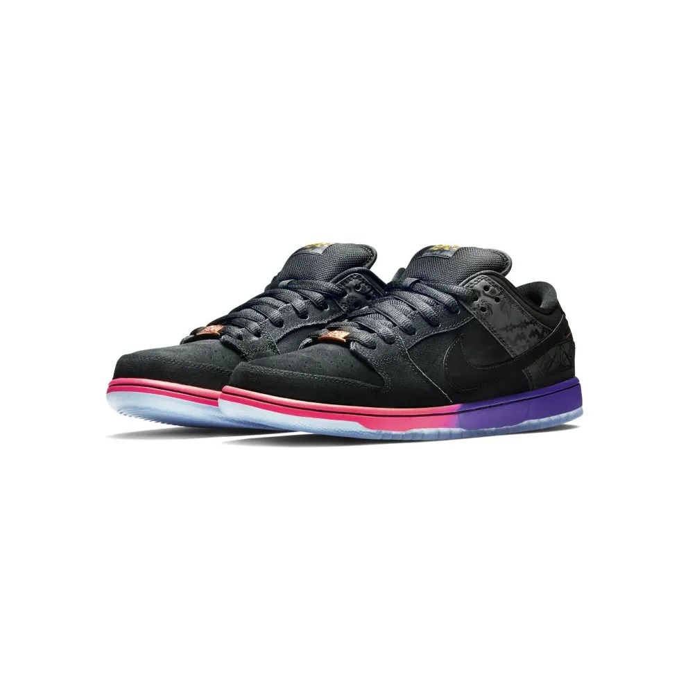 Nike Dunk SB Low BHM (2014) Black/Black-Purple Venom (504750-001)