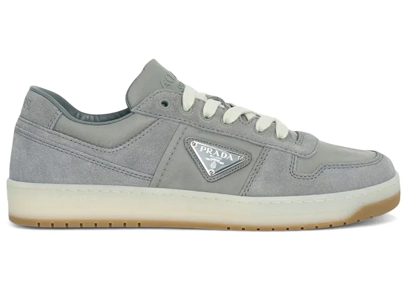 Prada Downtown Low Top Re-nylon and Suede Gray (2EE364_D7R_F0CUP)