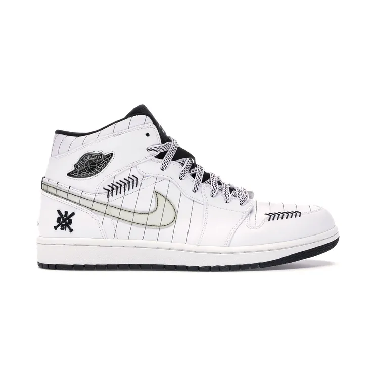 Air Jordan 1 Retro ‘Barons – Home’ White/Black-Silver (325514-102)
