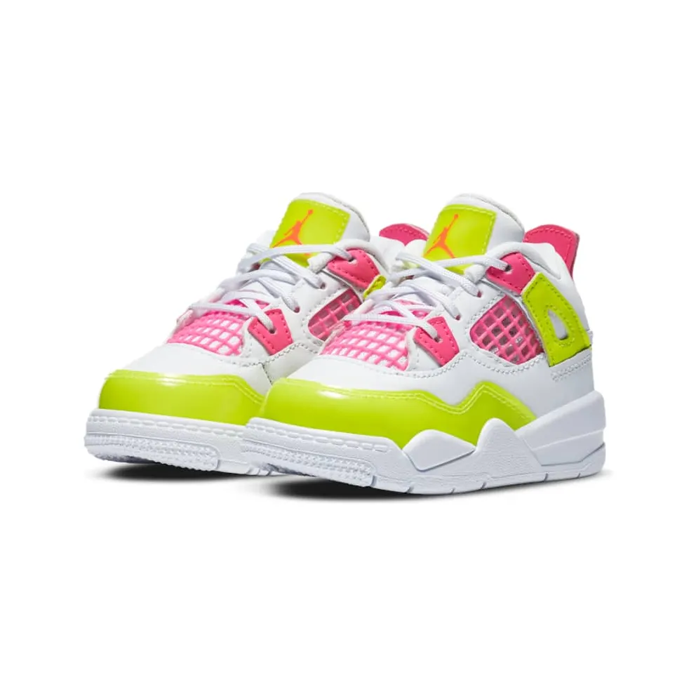 Jordan 4 Retro White Lemon Pink (TD) White/Lemon Venom-Pink Blast (CV7807-100)