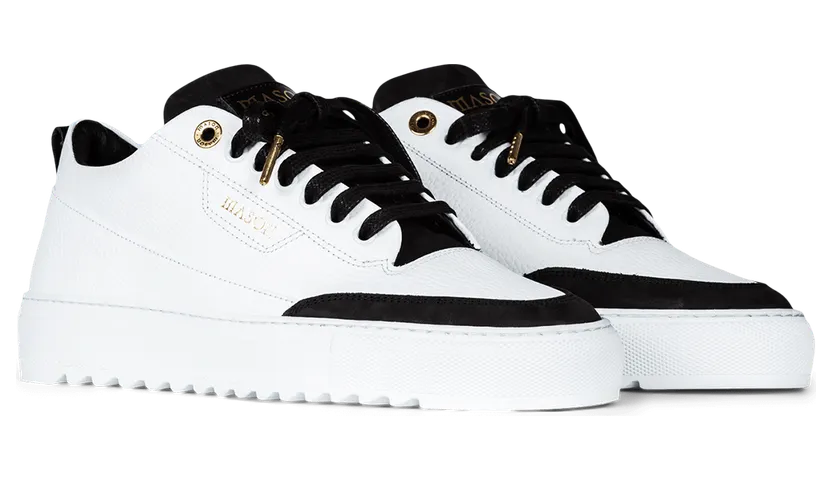 Mason Garments Torino Leather / Nubuck White Weiß (FW19-18C)