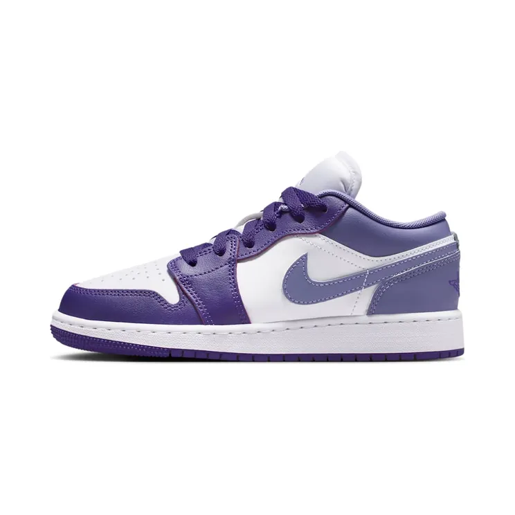 Air Jordan 1 Low GS “Court Purple / White / Dusty Amethyst” (553560-551)