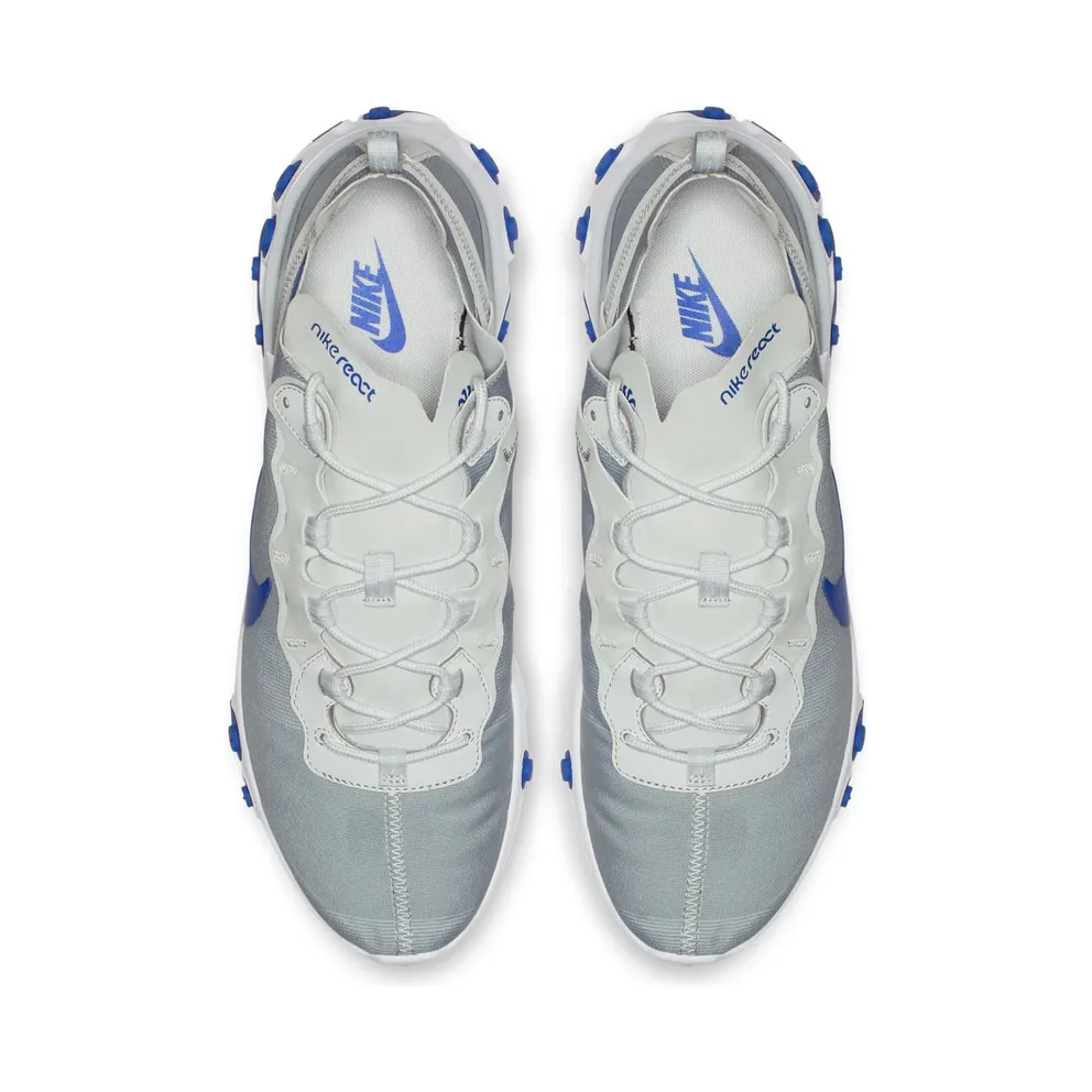 Nike React Element 55 Pure Platinum Racer Blue (BQ6166-005)