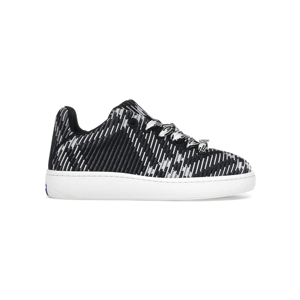 Burberry Check Knit Box Sneaker Black White (8083775)
