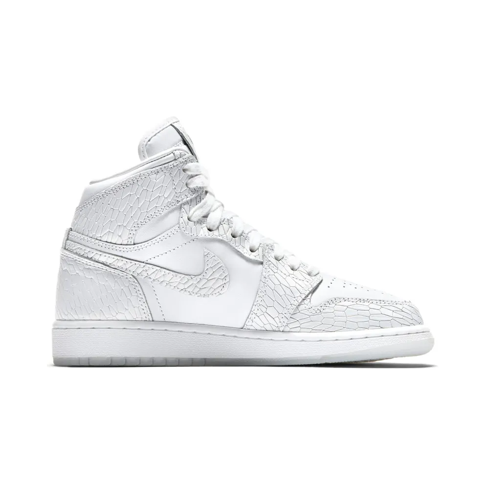 Jordan 1 Retro High Heiress Pure Platinum (GS) White/White-Pure Platinum (832596-100)