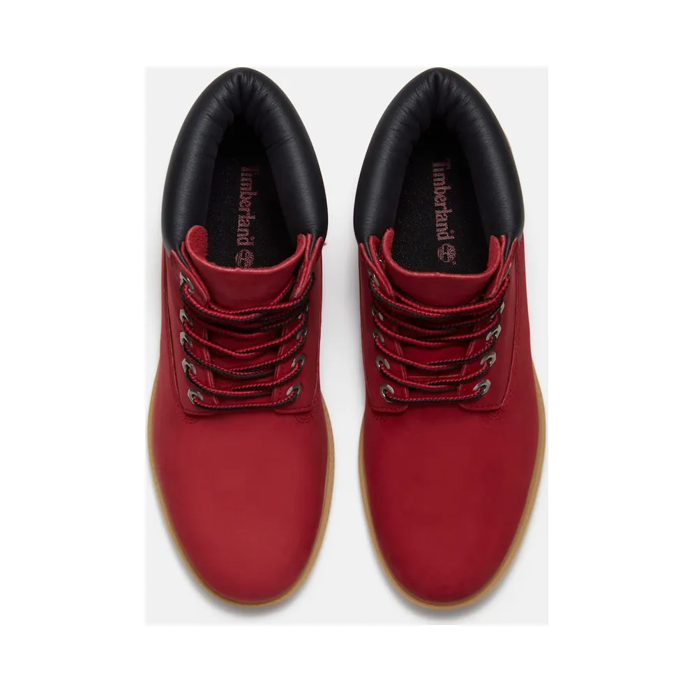 Timberland 6″ Premium Waterproof Boot Dark Red Nubuck (TB0A41MW-EQ1)