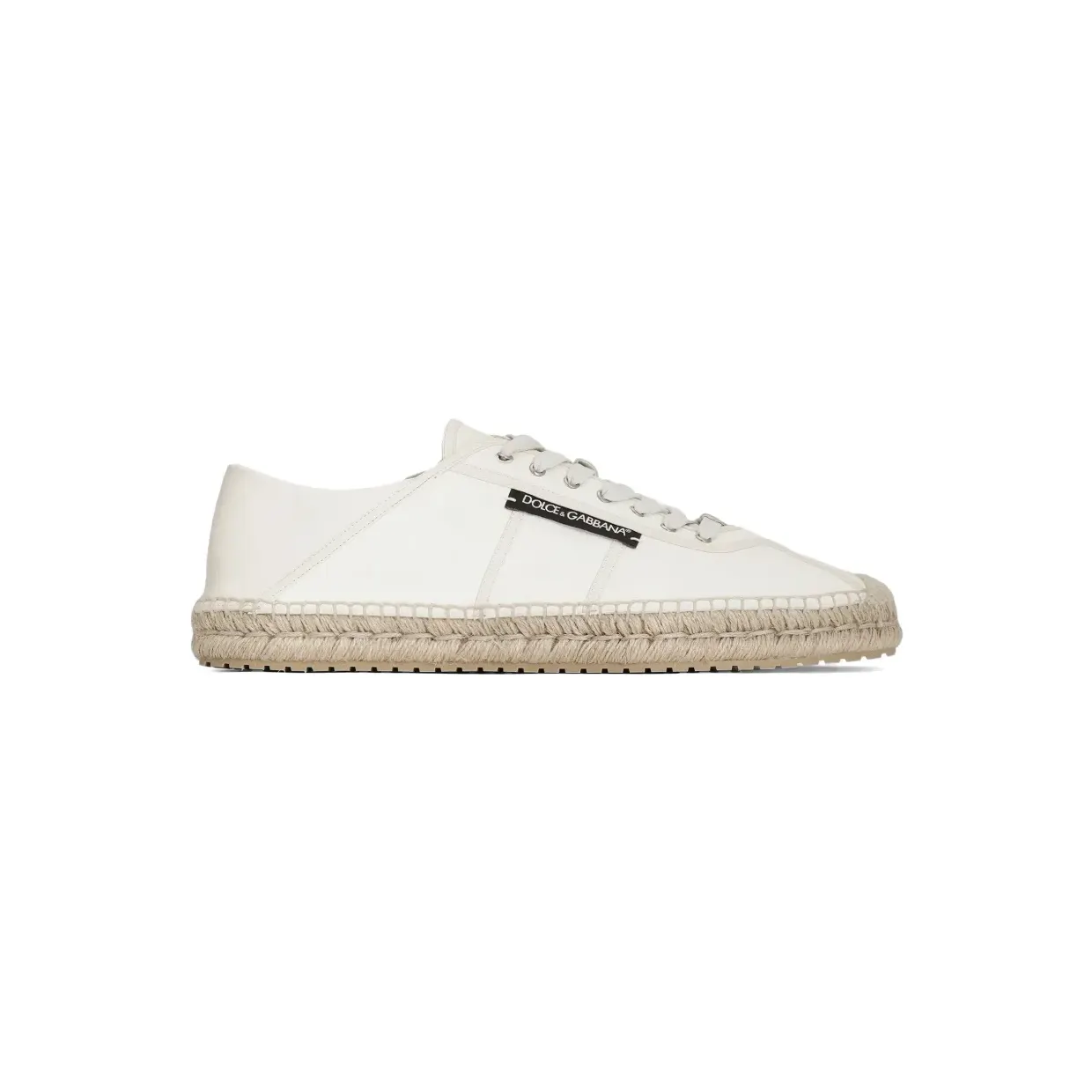Dolce & Gabbana Espadrilles aus gespaltenem Lammleder – Nude (A10914A0762)