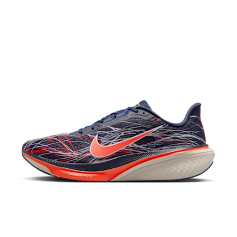 Nike Pegasus 42 Road “Obsidian / Light Bone / Bright Crimson / Dynamic Yellow” (IV6292-451)